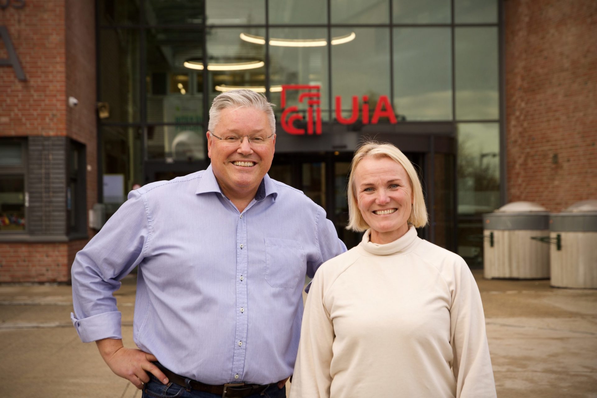 Morten Øgård (t.v.) Og Linda Hye, Senter For Anvendt Kommunalforskning, SAKOM